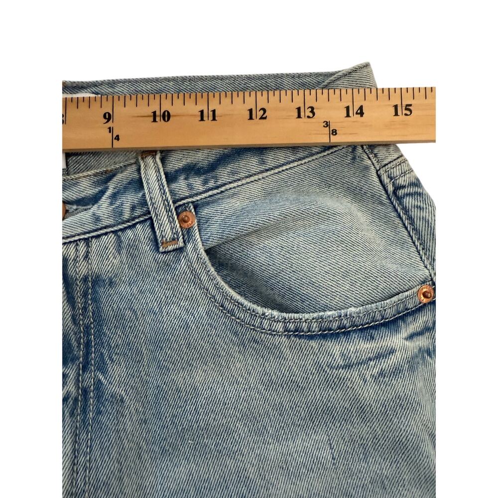 PISTOLA Women's Light Wash Wide Leg High Rise Crop Denim Jeans Sz 26 - Picture 4 of 8